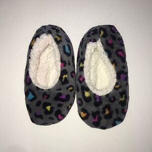 Toddler Leopard Fleece Slippers 